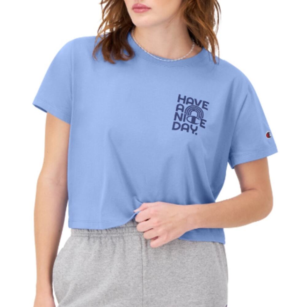 Champion Women's Tailgate T-Shirt in Blue, Size XL